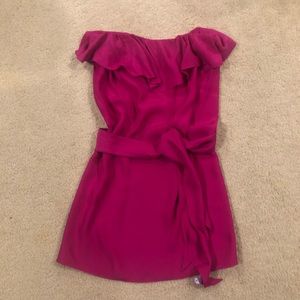 **SOLD**Amanda Uprichard Silk Strapless Dress